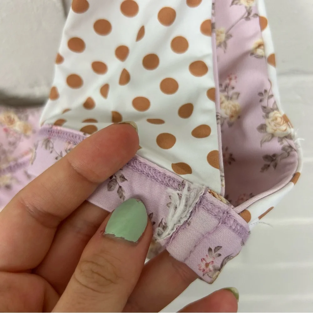 Dippin’ Daisy’s Golden Rose Floral Festival Bikini Top